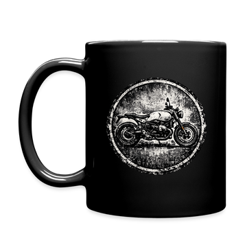 Bmw r ninet pure [Tasse Schwarz] - Grunge Badge - Einseitig