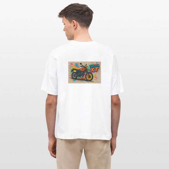 Yamaha XT 600 [Motorize] - Oversize skjorta Back Graffiti - Vit