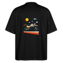 Yamaha XT 600 [Motorize] - Píxel trasero de camiseta extragrande - Negro