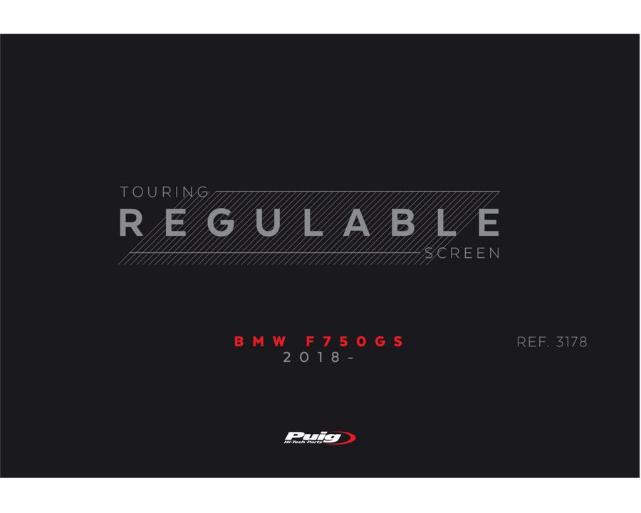 BMW F 750 GS [2024] – Justerbar skærm – Gennemsigtig