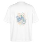 Yamaha XT 600 [Motorisera] - Oversize skjorta Baksida Akvarell - Vit