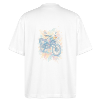 Yamaha XT 600 [Motorisera] - Oversize skjorta Baksida Akvarell - Vit