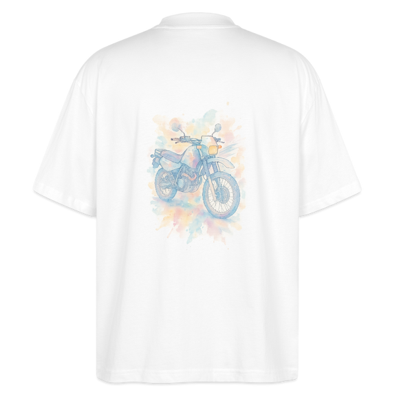 Yamaha XT 600 [Motorisera] - Oversize skjorta Baksida Akvarell - Vit
