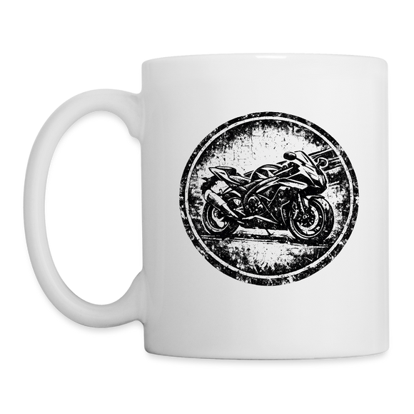 Suzuki GSX-R 600 [Mok Wit] - Grunge Badge - Enkelzijdig