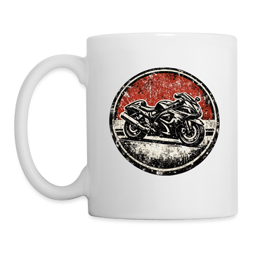 Suzuki hayabusa gsx1300r [Tasse Weiß] - Grunge Badge - Einseitig