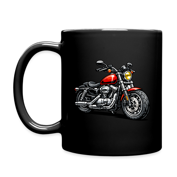 Harley davidson sportster [Mug Black] - Caricatura - Una cara
