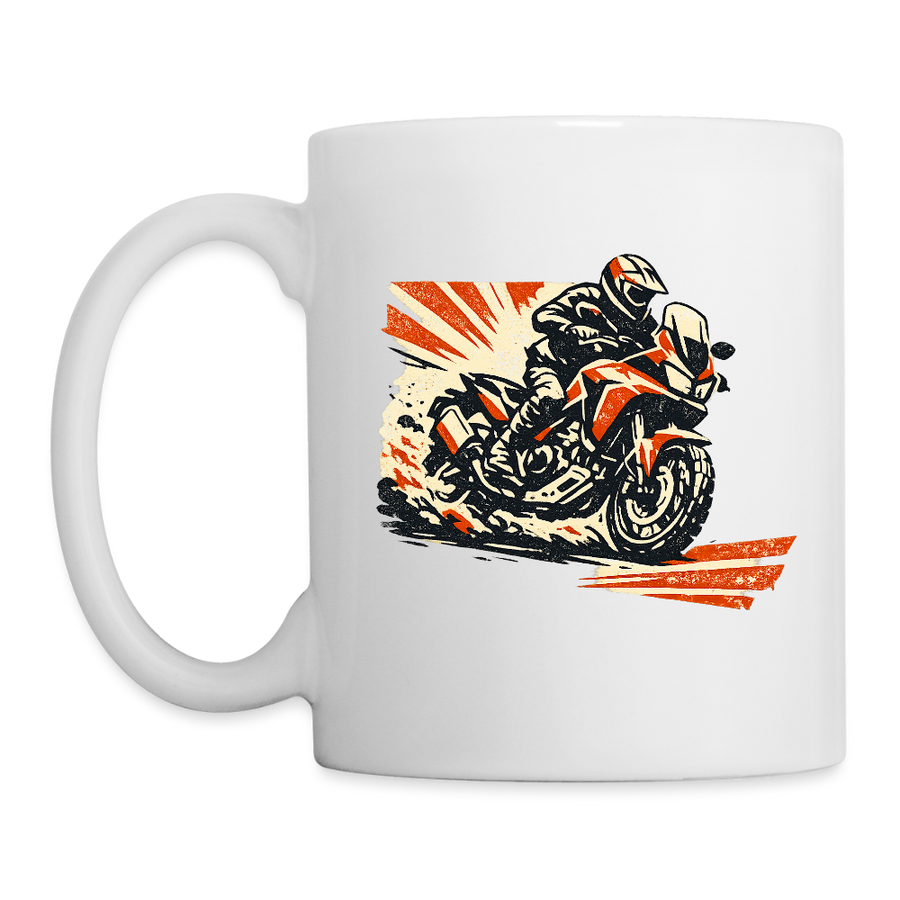 Honda nc 700 [Tasse Weiß] - Retro Rallye - Einseitig