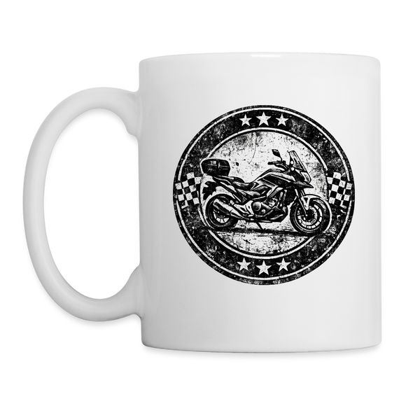 Honda nc 700 [Mok Wit] - Grunge Badge - Enkelzijdig