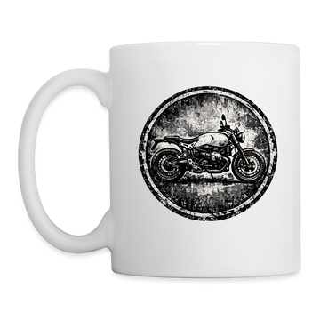 Bmw r ninet pure [Tasse Weiß] - Grunge Badge - Einseitig