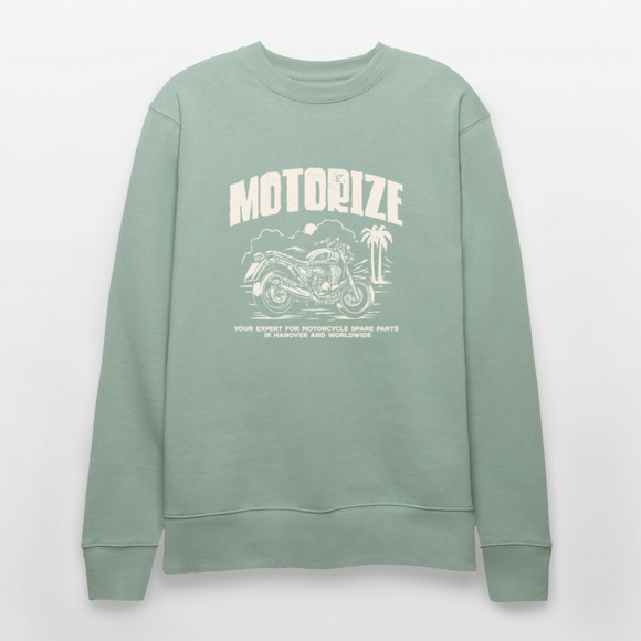 Brust Pulli - Helles Graugrün