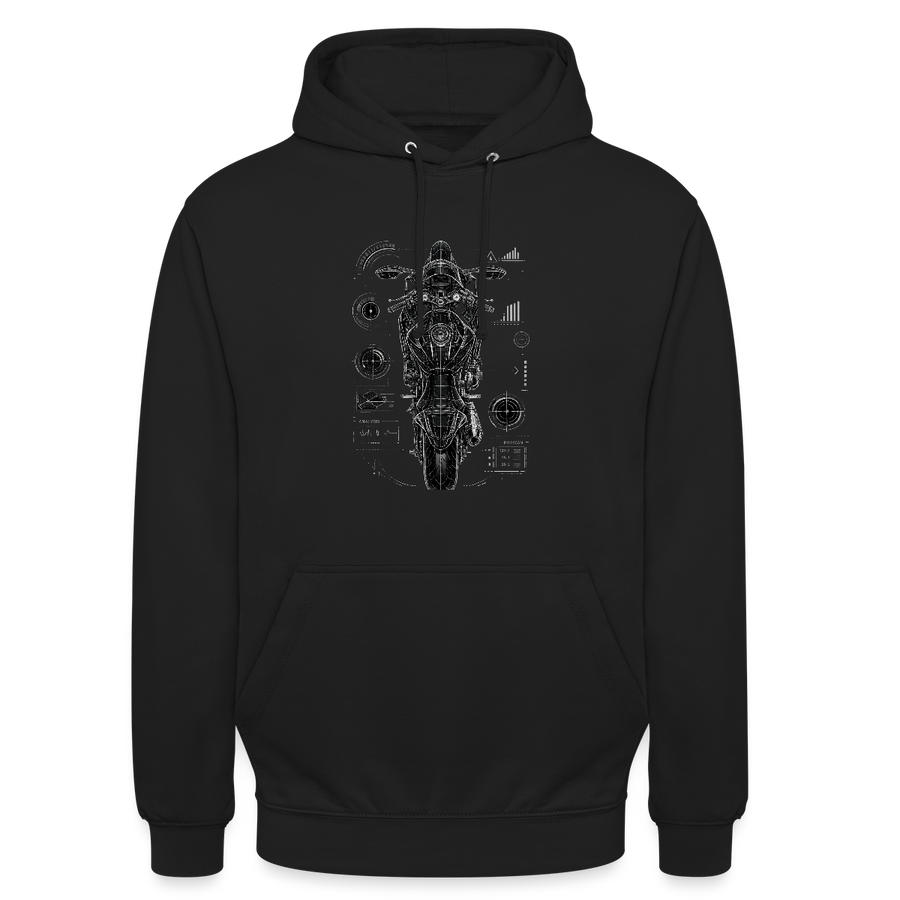 Suzuki gsx-r 600 [Hoodie] – Top-Down Tech – Potisk na hrudi