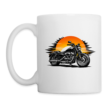 Harley davidson sportster [Mug White] - Sunset Split - Una cara