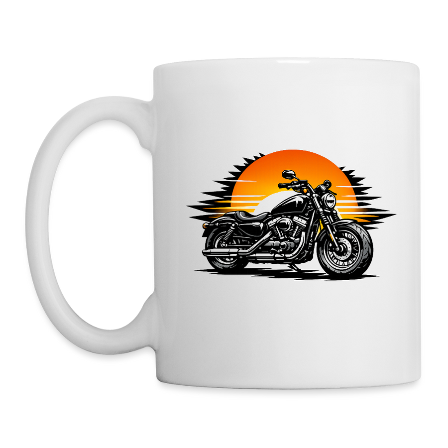 Harley Davidson Sportster [Mug Blanc] - Sunset Split - Un côté