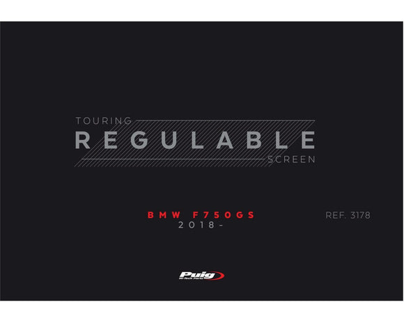 BMW F 800 GS [2025] — Регулируемое лобовое стекло — сильная тонировка