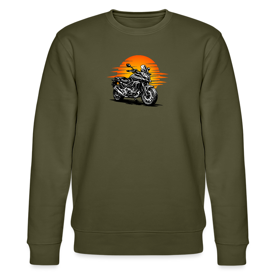 Honda nc 700 [Bluza] - Rozcięcie o zachodzie słońca - Nadruk na klatce piersiowej