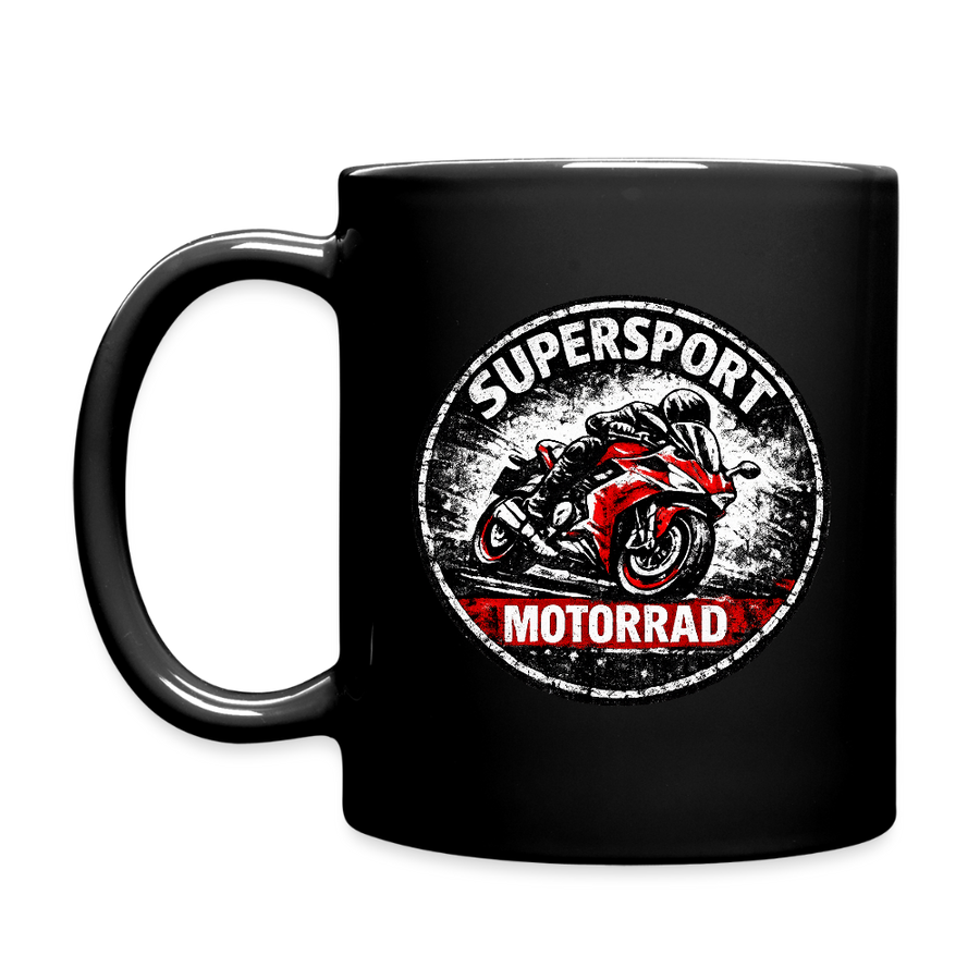 Ducati supersport [Tasse Schwarz] - Grunge Badge - Einseitig