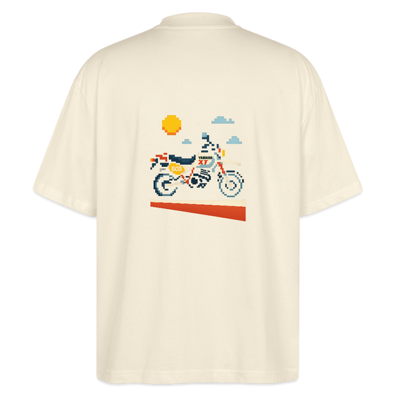Yamaha XT 600 [Motorize] - Píxel trasero de camiseta extragrande - Blanco Gris