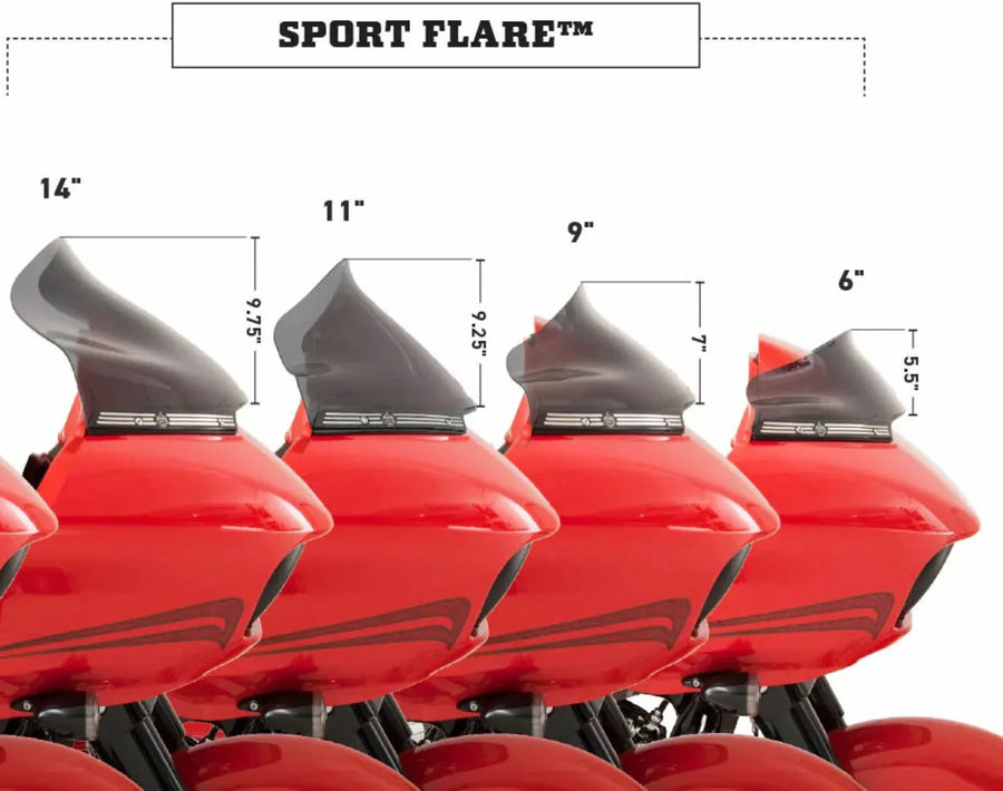 harley davidson fltruse [KLOCK WERKS] – Sport Flare™ Windschild