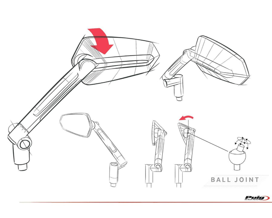 HARLEY DAVIDSON SPORTSTER S RH 1250 S [2025] – F1.1 Rear View Mirror – Anodized