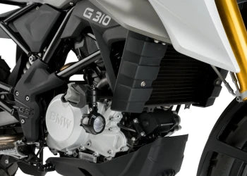 BMW G 310 R [2025] – Adaptador de almohadilla de goma para reposapiés del pasajero – negro