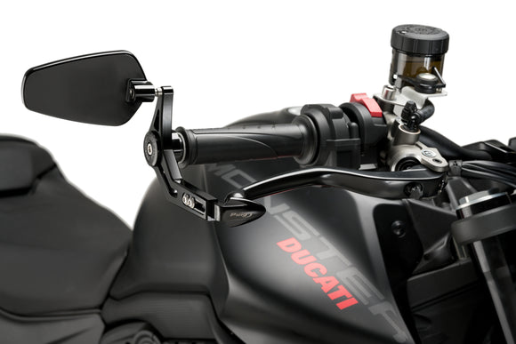 KTM RC 390 [2025] – Osłona dźwigni hamulca z lusterkiem wstecznym Pro – Srebrna