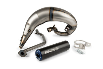 Beta RR Enduro 50 2T - Εξάτμιση Streetrace High Mount CNC μπλε μαύρο