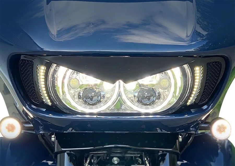 Harley-Davidson Road Glide [CUSTOM DYNAMICS] – Genesis® 4 dynamische LED Road Glide® ventilatie-inzetstukken