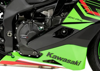 KAWASAKI ZX-4RR NINJA [2025] — Адаптер подставки для ног, резиновая накладка «Rider» — Черный