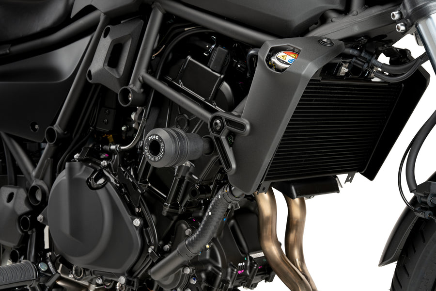 KAWASAKI ELIMINATOR 500 SE [2025] – Frame Crash Pads Vintage 2.0 – musta