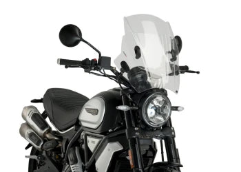 DUCATI SCRAMBLER 1100 DARK PRO [2025] – ALU Frontplatte – Schwarz