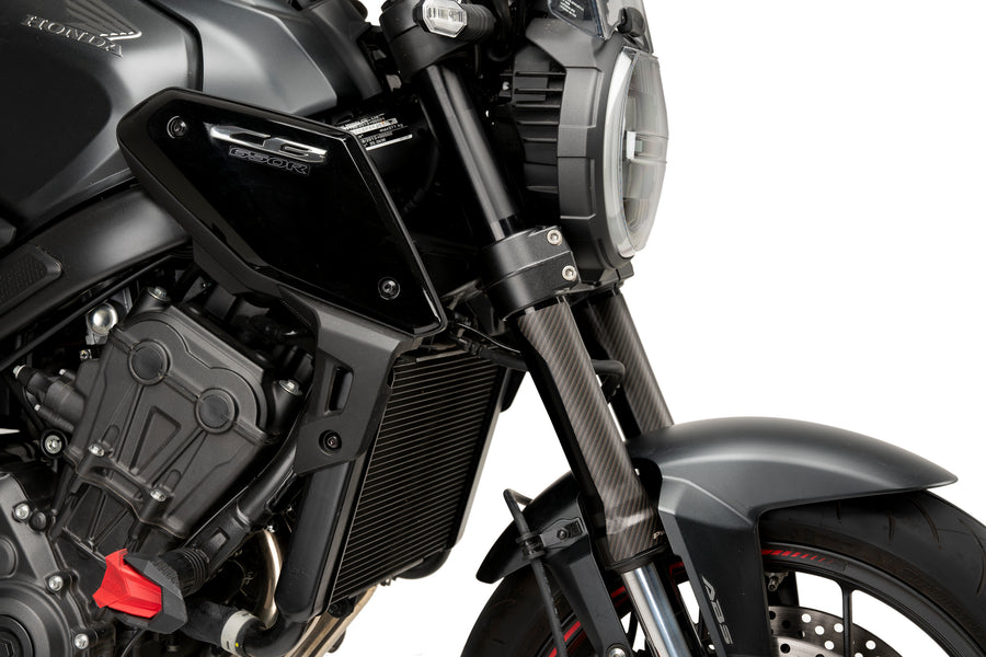 KTM RC 390 [2025] – 前叉保护套件贴纸 – 碳纤维外观