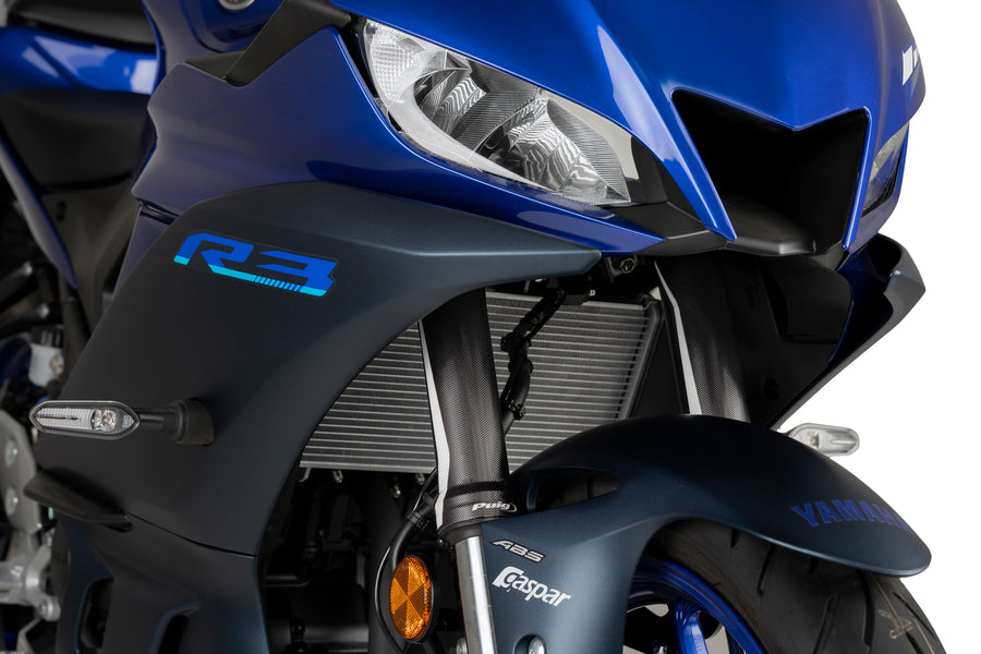 KTM RC 390 [2025] – 前叉保护套件贴纸 – 碳纤维外观