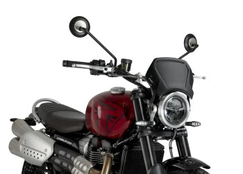 TRIUMPH SCRAMBLER 1200X [2025] — передняя панель ABS — карбоновый вид - 0