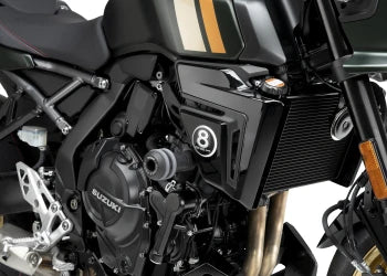 SUZUKI GSX-8TT [2025] – Adapter Fußrasten- Gummipad "Rider" – Schwarz