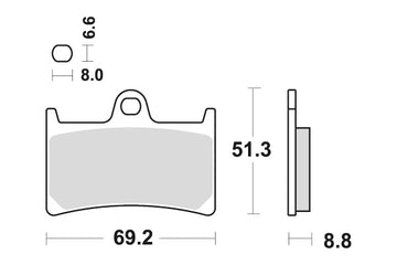 YAMAHA FZ 6 [2007-2011] - Pastillas de freno dobles sinterizadas