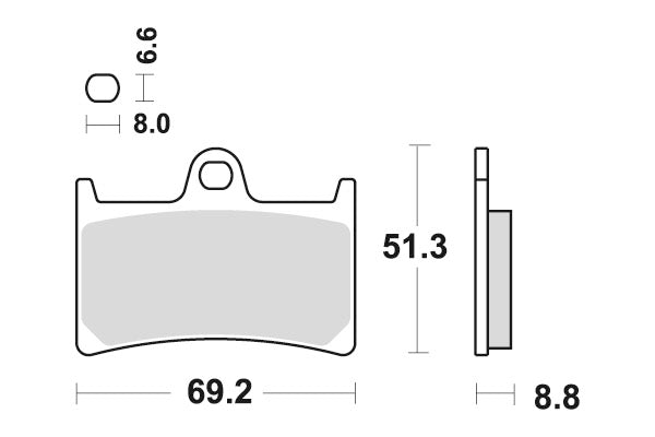 YAMAHA MT 07 [2014-2023] - Dubbele gesinterde remblokken