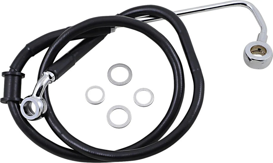 harley davidson fxsb [DRAG SPECIALTIES] – Verlängerte Edelstahl-Bremsleitung