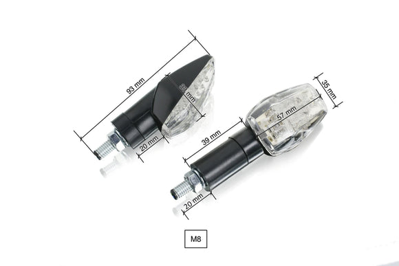 KTM RC 390 [2025] – Sada indikátorů Zafiro – průhledná