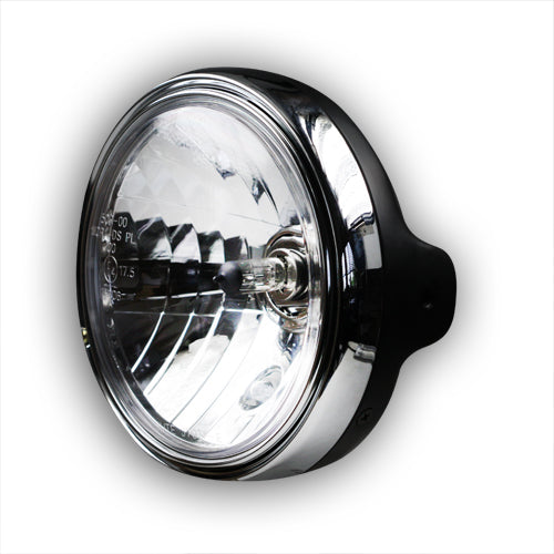 LTD-Style 7-Zoll-Hauptscheinwerfer – schwarz, H4, Klarglas