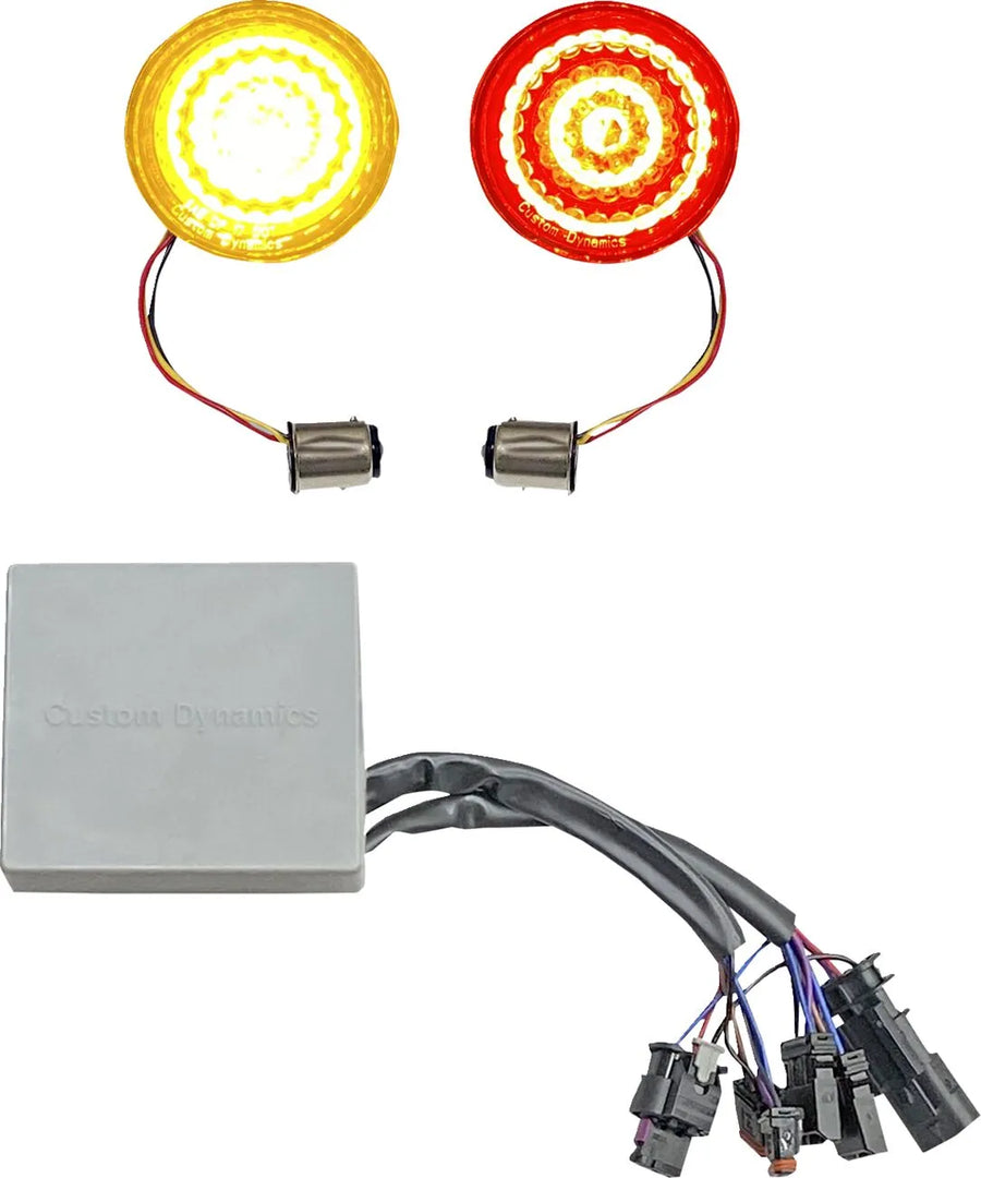 harley davidson flfb [CUSTOM DYNAMICS] – SMART LED Bullet Blinker-Einsätze