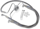 harley davidson flhri [DRAG SPECIALTIES] - Kit de linha de freio em aço inoxidável em versão estendida-2