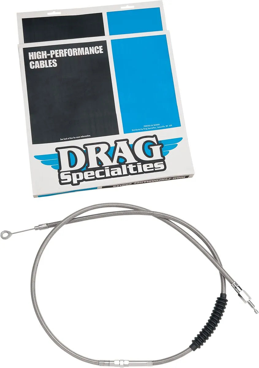 harley davidson fxwg [DRAG SPECIALTIES] – Hocheffizientes geflochtenes Edelstahl-Kupplungsseil