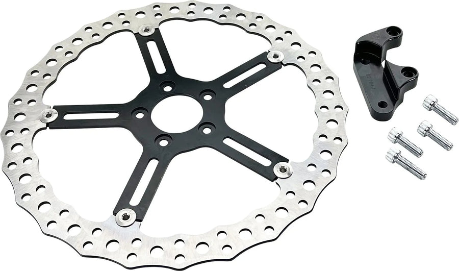 harley davidson fxlrs [ARLEN NESS] – 15" Big Brake Jagged Floating Rotor Kit