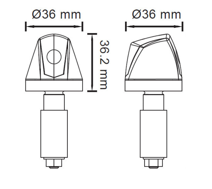Ducati Monster 900 – Knight LED-Lenkerendenblinker-Paar