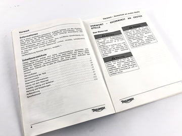 Triumph Speed Triple 1050 515NJ [2006]  - 操作指示 - 0