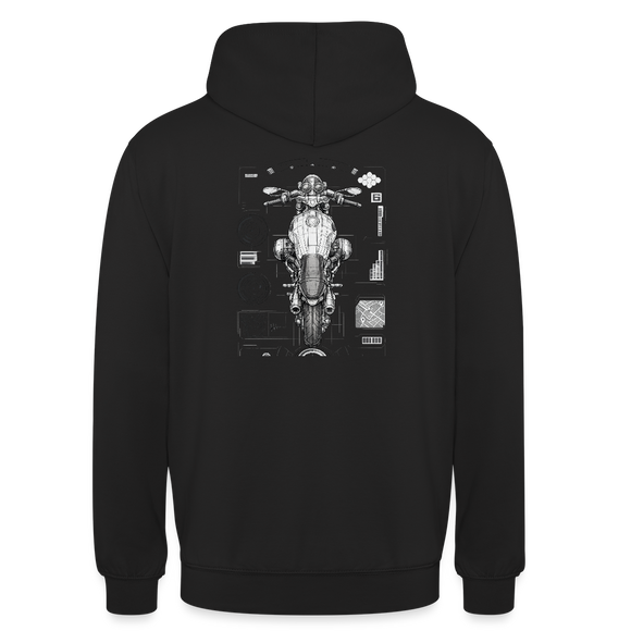 Bmw r ninet pure [Sudadera con capucha] - Top-Down Tech - Impresión trasera