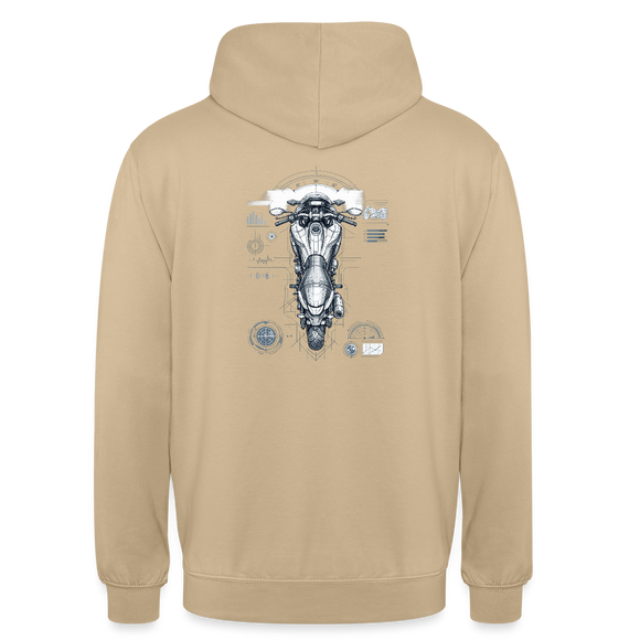 Honda nc 700 [Hoodie] - Top-Down Tech - Rücken Print