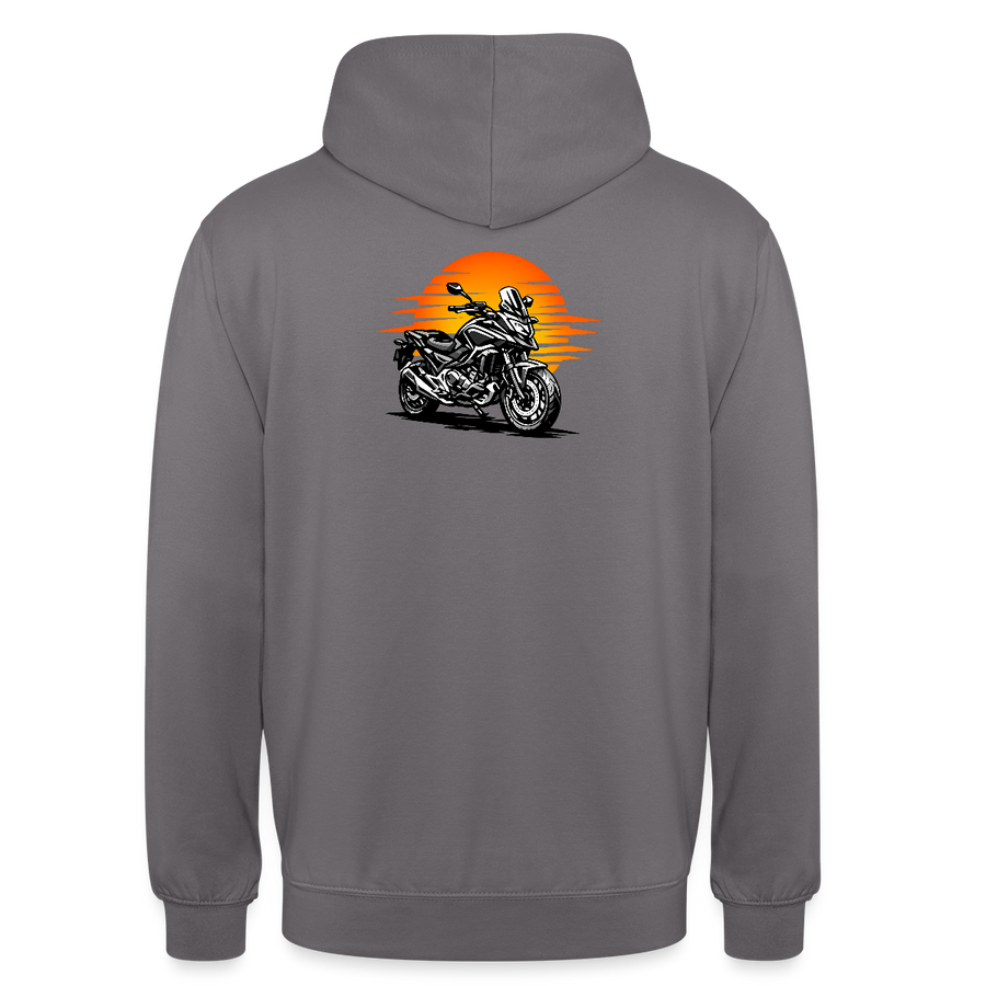 Honda nc 700 [Felpa con cappuccio] - Sunset Split - Stampa sul retro