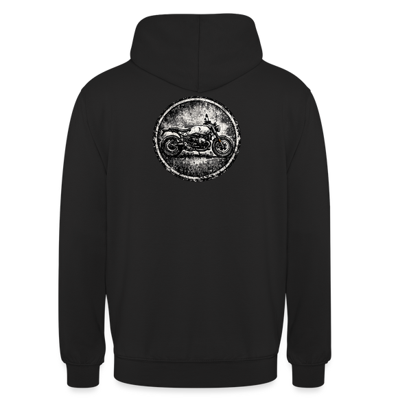 Bmw r ninet pure [Sudadera con capucha] - Insignia Grunge - Impresión trasera