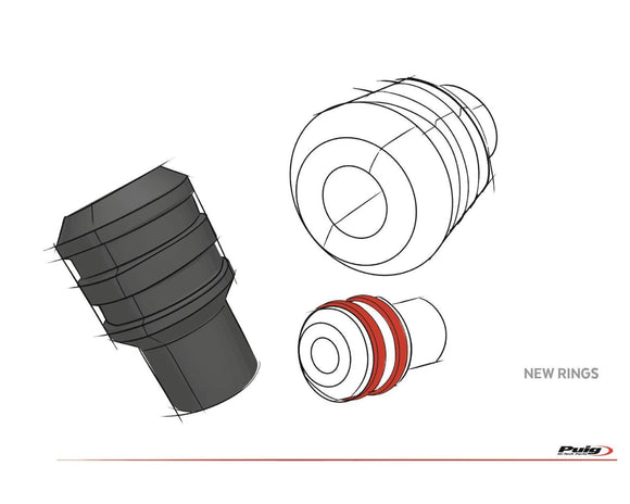 YAMAHA XSR 900 [2025] – Rahmen Sturzpads Vintage 2.0 – Schwarz